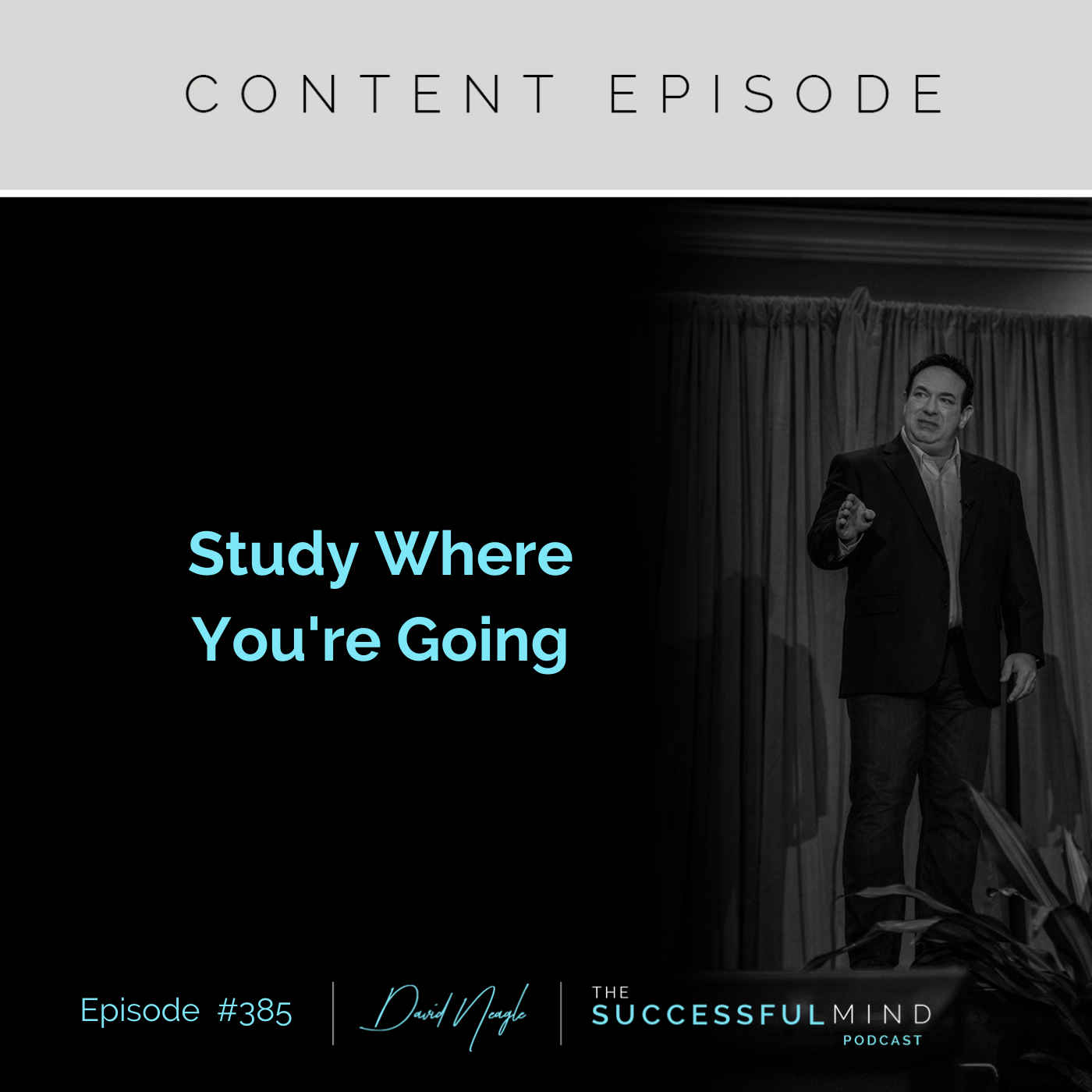 The Successful Mind Podcast - Episode 385 - Study Where You're Going