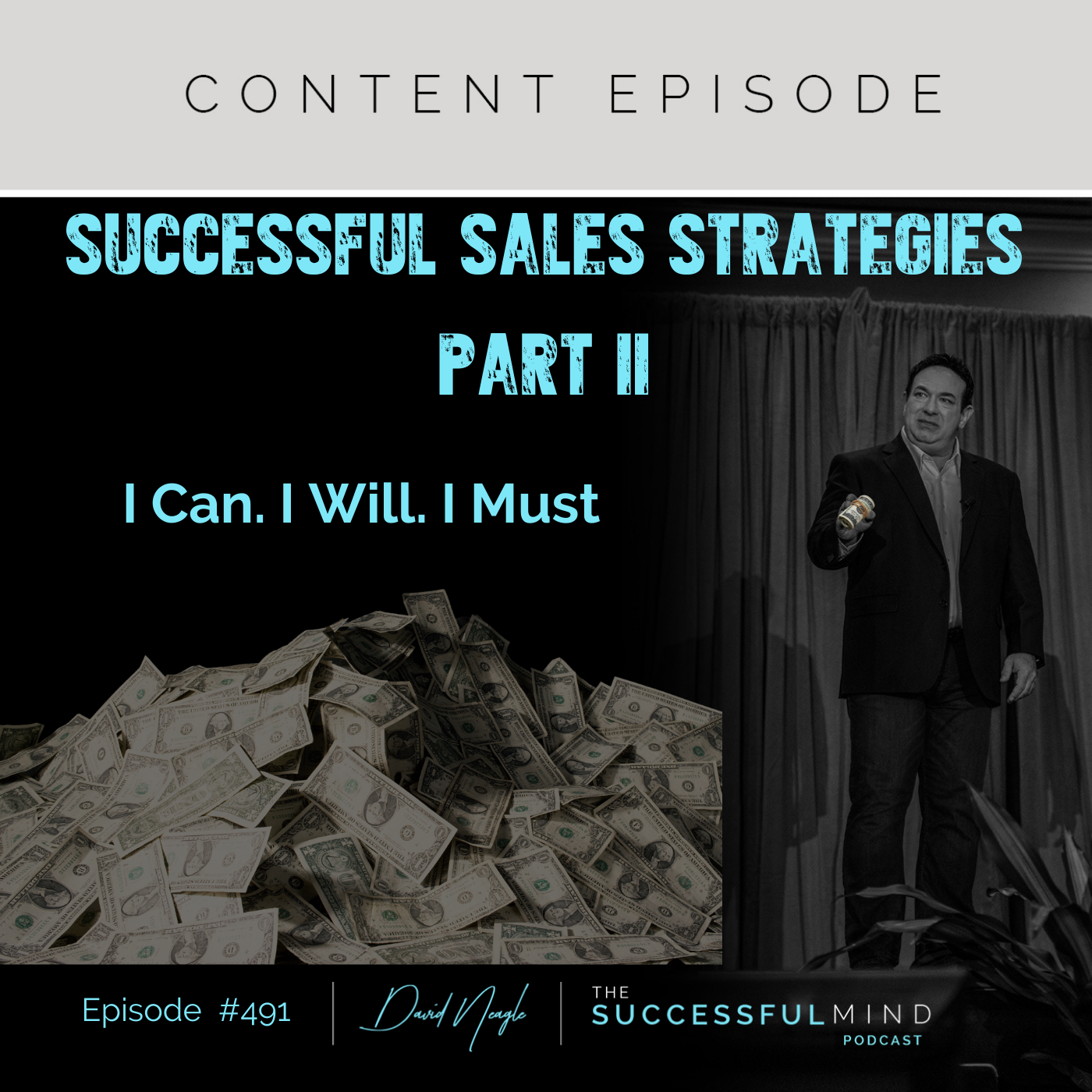 The Successful Mind Podcast - Episode 491 - Successful Sales Strategies Part II - I Can. I Will. I Must.